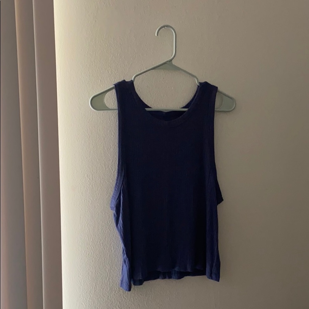Navy blue top